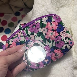 mini vera bradley cosmetic bag